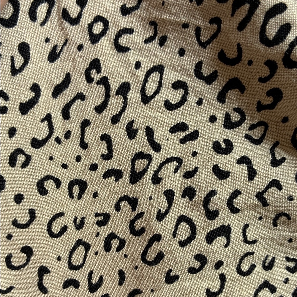 JAPNA tiered skirt leopard print smocking waistband large - Picture 6 of 6